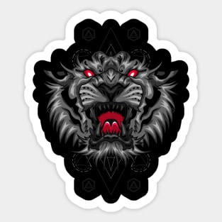 tiger ilustration Sticker